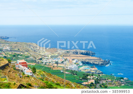 Beach in Tenerife, Canary Islands, Spain. Seascape 38599953