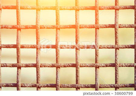 Rusty cage close up. Blurred Background Rusty cage close up. Blurred Background 38600799