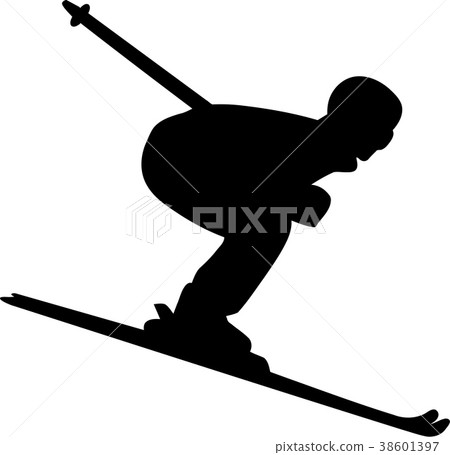 Ski Run Men - Stock Illustration [38601397] - PIXTA