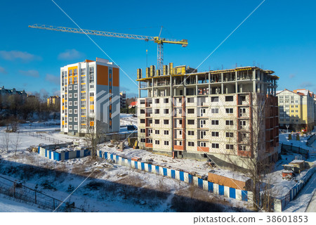 Construction site in the city Construction site in the city 38601853