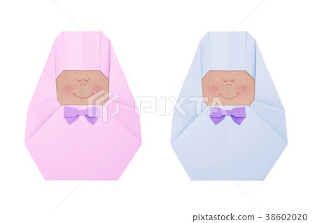 Origami newborn in Swaddle 38602020