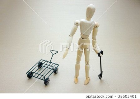 Drawing doll with scoop 38603401