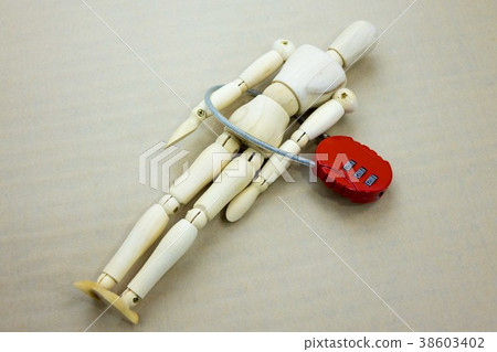 Dial lock and drawing doll 38603402