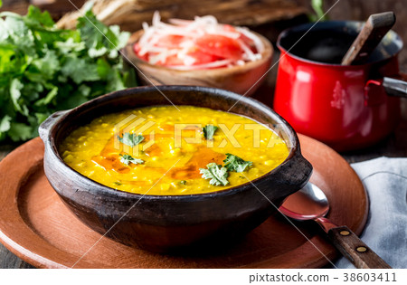 CHILEAN CUISINE. Beans with corn. Traditional CHILEAN CUISINE. Beans with corn. Traditional 38603411