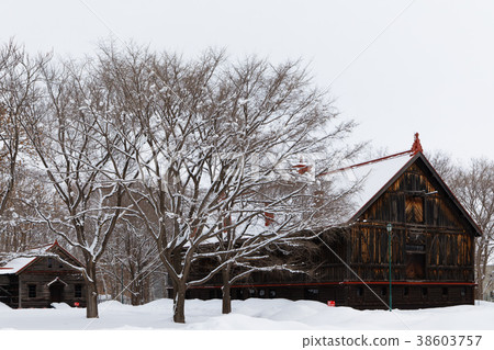 Sapporo No. 2 farm in the farmhouse with a view of snow 38603757