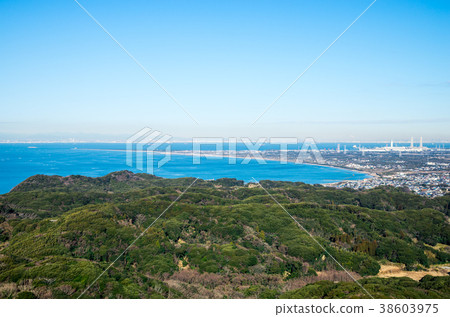 View from Tokyo Bay Kannon (Futtsu City, Chiba Prefecture) as of January 2017 38603975