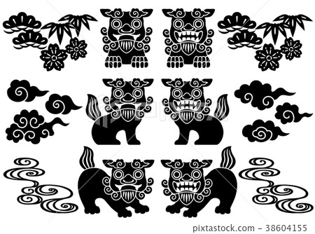 Okinawa Sisa Illustration 38604155