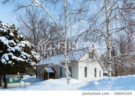 Sapporo agricultural school second farm office of snow scenery 38604164