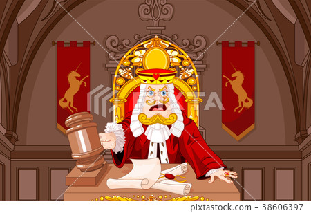 King of Hearts Judge with gavel 38606397