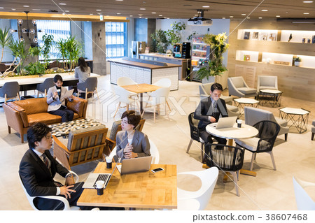Office image creative staff coworking space 38607468