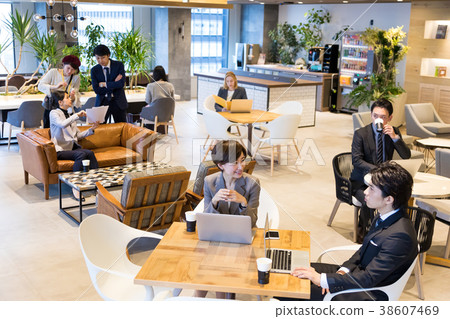 Office image creative staff coworking space 38607469