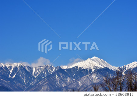 Northern Alps Changontake seen from Azumino 38608915