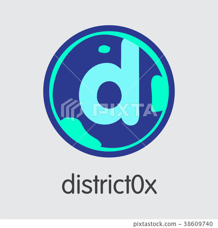 DISTRICT0X Cryptographic Currency - Vector Coin 38609740