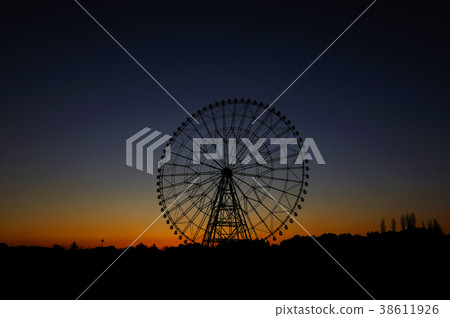 Ferris Wheel Silhouette Shaanxi Rinkai Park Ferris Wheel Ferris Wheel Silhouette Shaanxi Rinkai Park Ferris Wheel 38611926