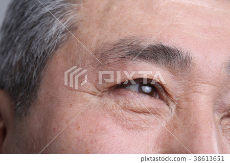 東方男人的臉表情，高級，中年，老人，特寫，健康 38613651