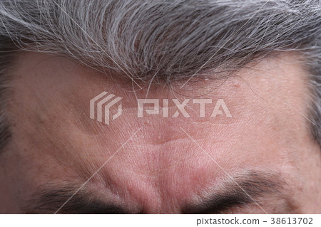 東方男人的臉表情，高級，中年，老人，特寫，健康 38613702