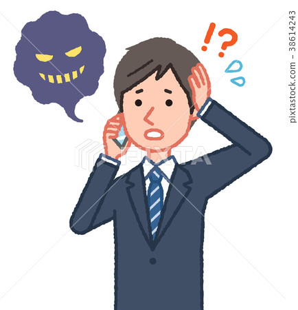 Suspicious phone and angry man 38614243