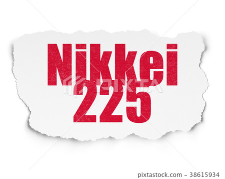 Stock market indexes concept: Nikkei 225 on Torn 38615934