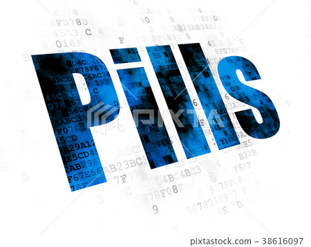 Healthcare concept: Pills on Digital background Healthcare concept: Pills on Digital background 38616097