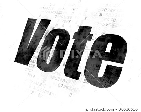 Politics concept: Vote on Digital background 38616516