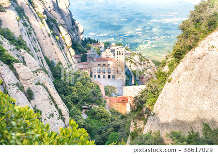 Montserrat mountain and famous monastery 38617029