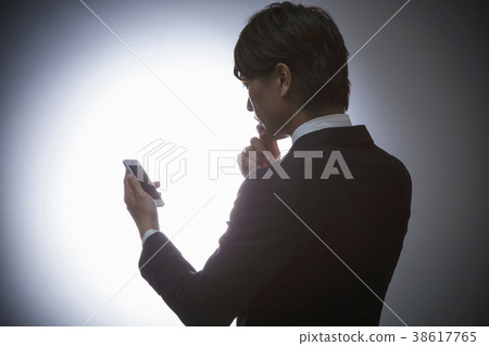 Business silhouette male businessman Business silhouette male businessman 38617765