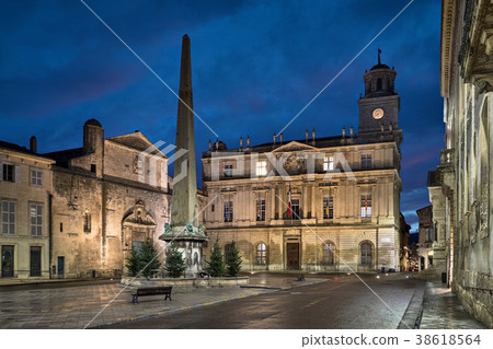Town Hall and Place de la Republique, Arles,France 38618564