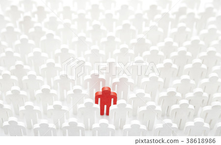 Unique person in the crowd  38618986