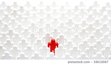 Unique person in the crowd Unique person in the crowd 38618987