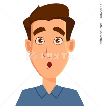 Face expression of a man - surprised. Face expression of a man - surprised. 38620153