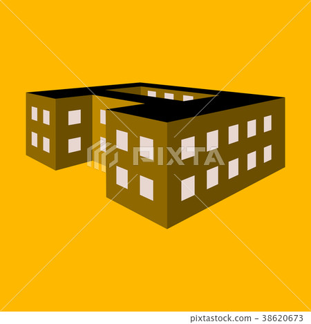 Vector illustration of a school building. 38620673