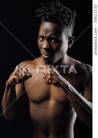 African-American male athlete boxing African-American male athlete boxing 38621533