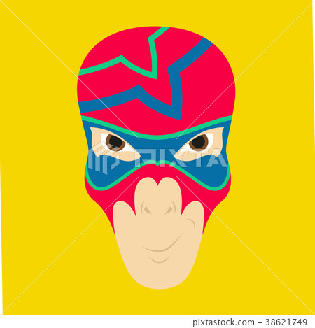 Superhero in Action. Superhero character . Icon in 38621749