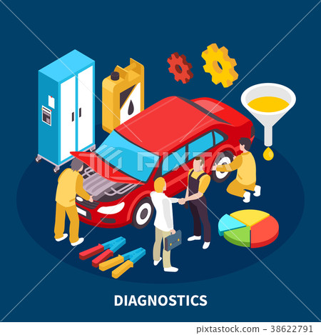 Auto Service Illustration  38622791