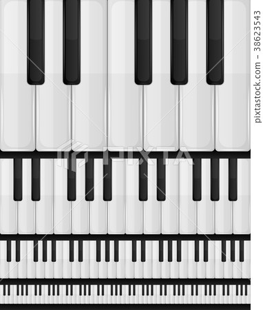 Piano Keyboard Seamless Background Piano Keyboard Seamless Background 38623543