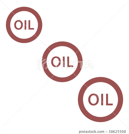 Stylized icon of the three inscription oil 38625508