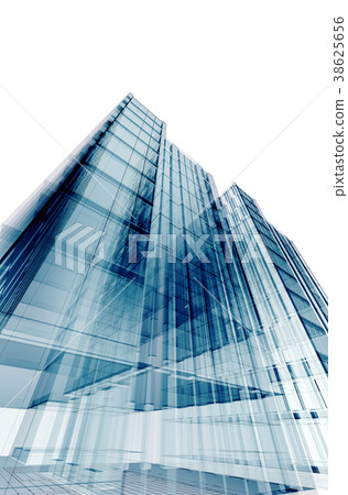 3d rendering skyscrapers construction 38625656