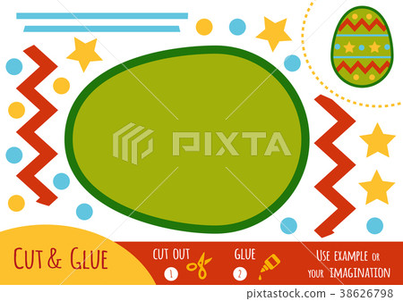 Education paper game for children, Easter egg Education paper game for children, Easter egg 38626798