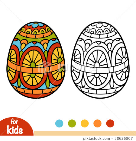 Download Coloring Book Easter Egg Stock Illustration 38626807 Pixta