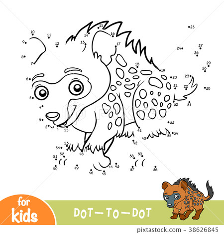 Numbers game, game for children, Spotted hyena Numbers game, game for children, Spotted hyena 38626845