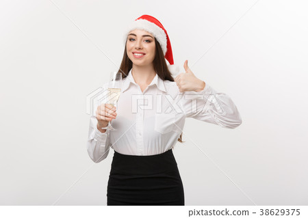 Christmas Celebration - Young beautiful business Christmas Celebration - Young beautiful business 38629375