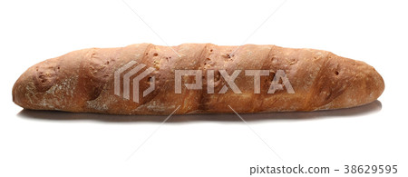 white bread close-up on a white background 38629595