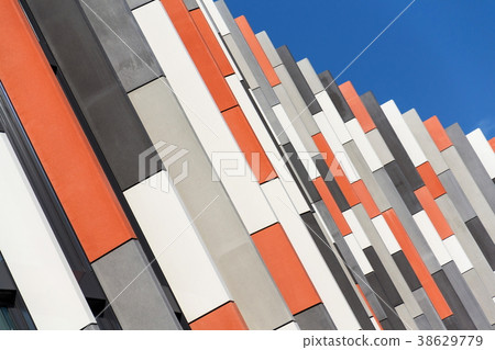 Orange brise soleil sun breakers office building 38629779
