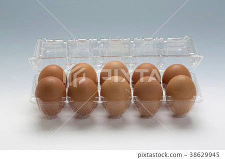 Egg pack filled with red eggs 38629945