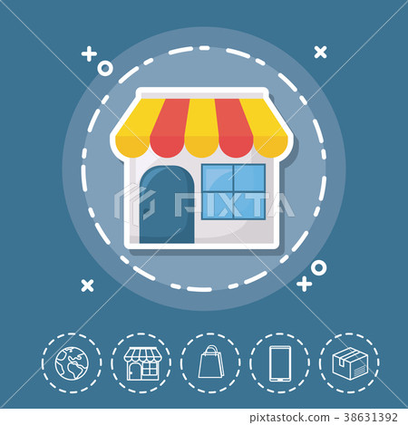 Shopping online design 38631392
