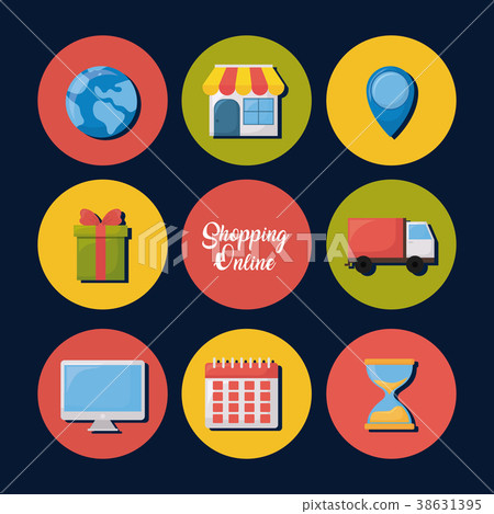 Shopping online design 38631395