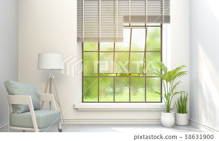 Living room interior in modern style, 3d render Living room interior in modern style, 3d render 38631900