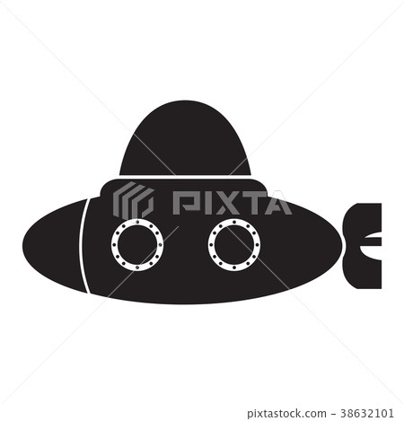 Isolated submarine toy icon Isolated submarine toy icon 38632101