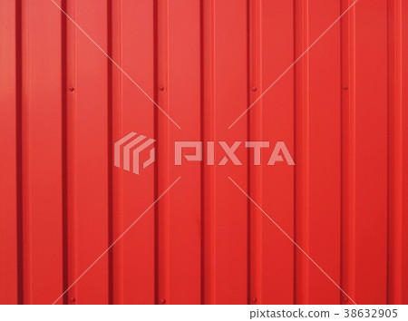 Outer wall of red panel fence Outer wall of red panel fence 38632905