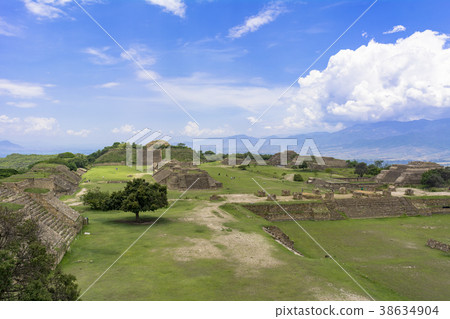 Monte Alban ruins on the outskirts of Oaxaca Monte Alban ruins on the outskirts of Oaxaca 38634904